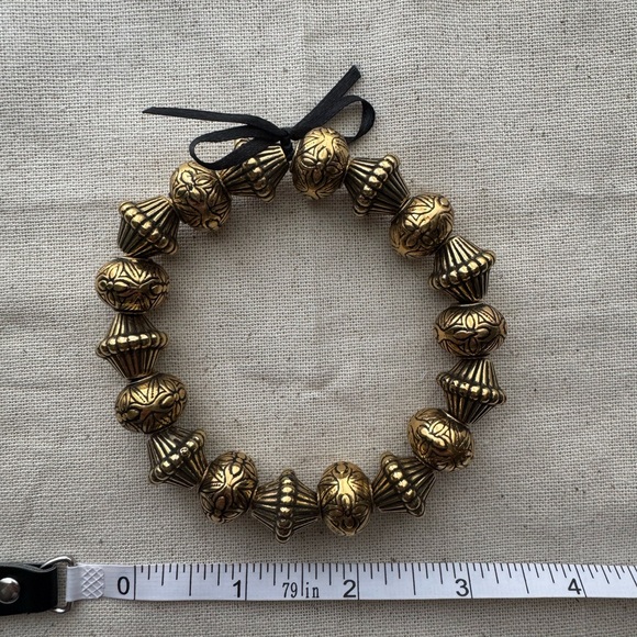 Handmade Ribbon Bracelet 💛🖤 - Picture 5 of 6